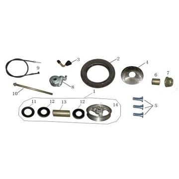 Vorderrad AGM LX weiß