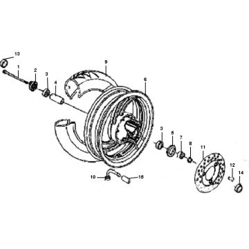 Vorderrad Btc Grande Retro 4-Takt