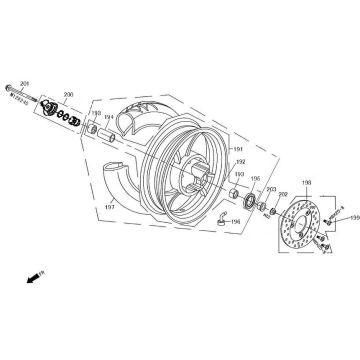 Vorderrad China Retro Extra Matte cremefarben