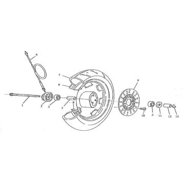 Vorderrad Turbo RG50 125 cc