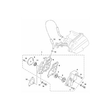 Wasserpumpe Yamaha Aerox 4-Takt 2014