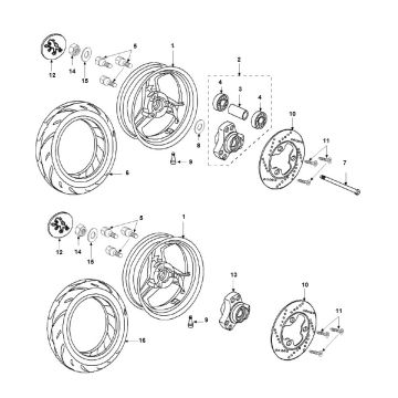 Räder Peugeot Speedfight 2 LC E2 2-Takt
