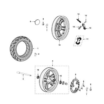 Räder Peugeot Speedfight 3 AC 2-Takt