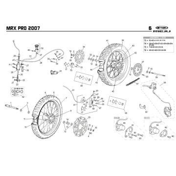 Räder Rieju MRX pro orange 2008 2-Takt