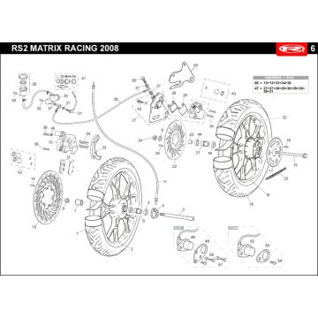 Räder Rieju Rs2 rot 2007 2-Takt