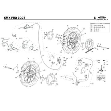 Räder Rieju SMX pro schwarz 2008 2-Takt