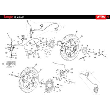 Räder Rieju Tango blau 2010 2-Takt