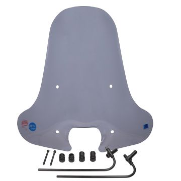 Windschutzscheibe hoch smoke (72cm)Piaggio Zip 50cc 2/4-Takt 2000→ mit schwarzm Halternset Regia made in der EU
