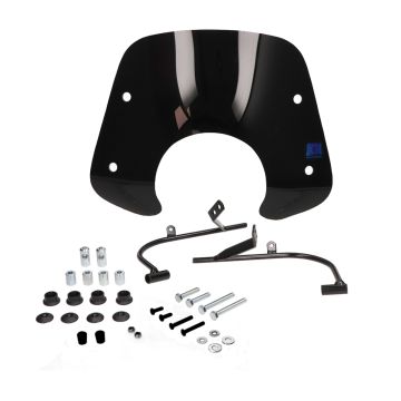 Windschutzscheibe kurz schwarz glänzend SYM Fiddle 1-2 50-125cc Regia, made in der EU