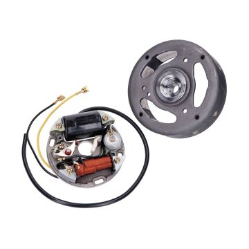 Zündung Stator, Rotor komplett mit Polrad 6V 17W rechtsdrehend 101 Octane für Puch Maxi E50 Sachs, Hercules, Zündapp