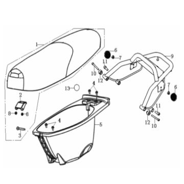 Sattel Buddybak Generic Cracker rot 2009 2-Takt