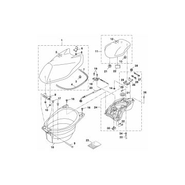 Sattel Buddy Box Yamaha Aerox 4-Takt 2014