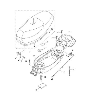 Sattel Buddy Box Yamaha Bw's 2-Takt