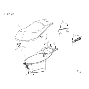 Sattel Buddy Bag AGM Venom schwarz