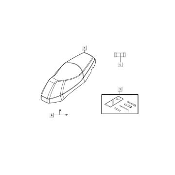 Sattel AGILITY 16+ 4T 125 Matt Metallic Hellblau