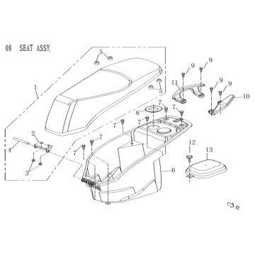 Sattel-/Buddy-Tasche Agm Qube