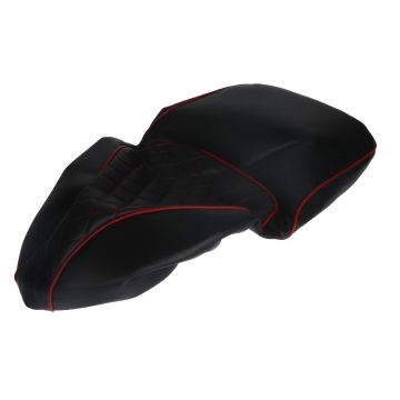 Sattelover/Buddy Deck Vespa Primavera/Sprint Chesterfield schwarz/rot