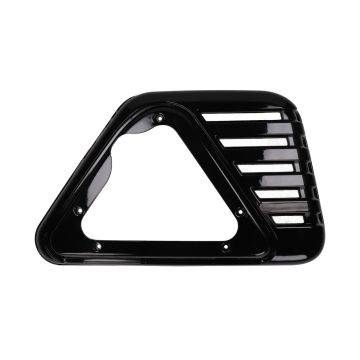 Seitenwand links mit Kühlrippen glänzend schwarz original