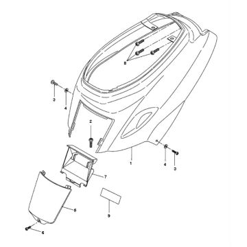 Seitenverkleidung Yamaha Bw's 2-Takt