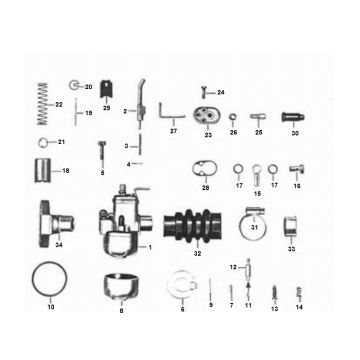 Zundapp Vergaser 4 beschleunigen neuen Typ