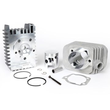 Zylinder Pinasco Aluminium 72 cc grau Durchmesser 46 mm Piaggio Ciao, Bravo, Si, Boxer (Kolbenbolzen = Durchmesser 12 mm)