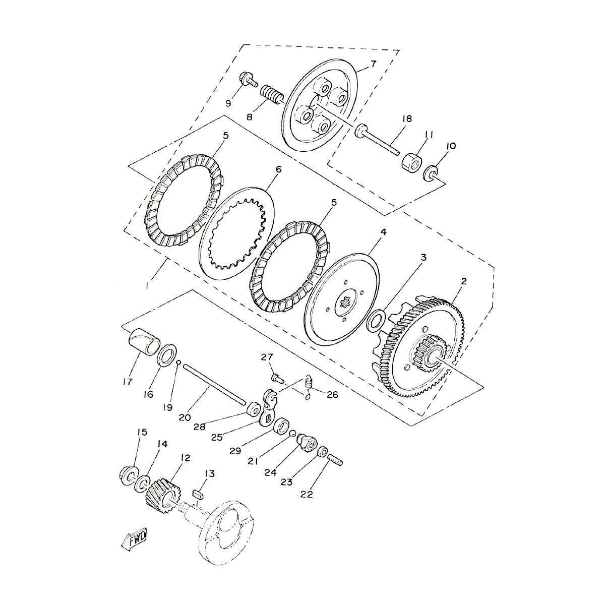 Koppeling Yamaha FS1