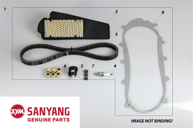 Sym X'PRO 125 Servicekit und Ersatzteile