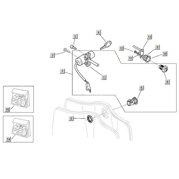 Zündschloss Aprilia Mojito Custom 2t (Piaggio-Motor) 2004 - 2010