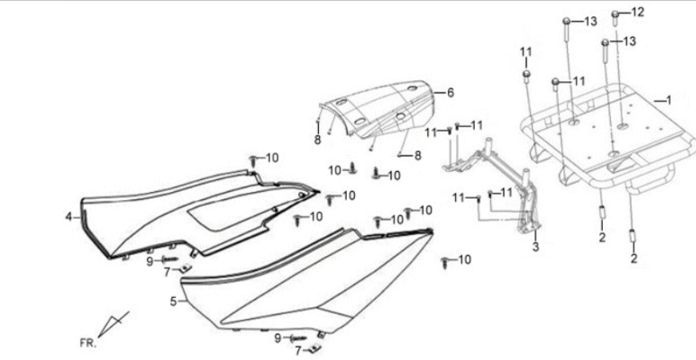 Sym X'PRO 125 Tiefschwarz (BK5560S) beschichtet