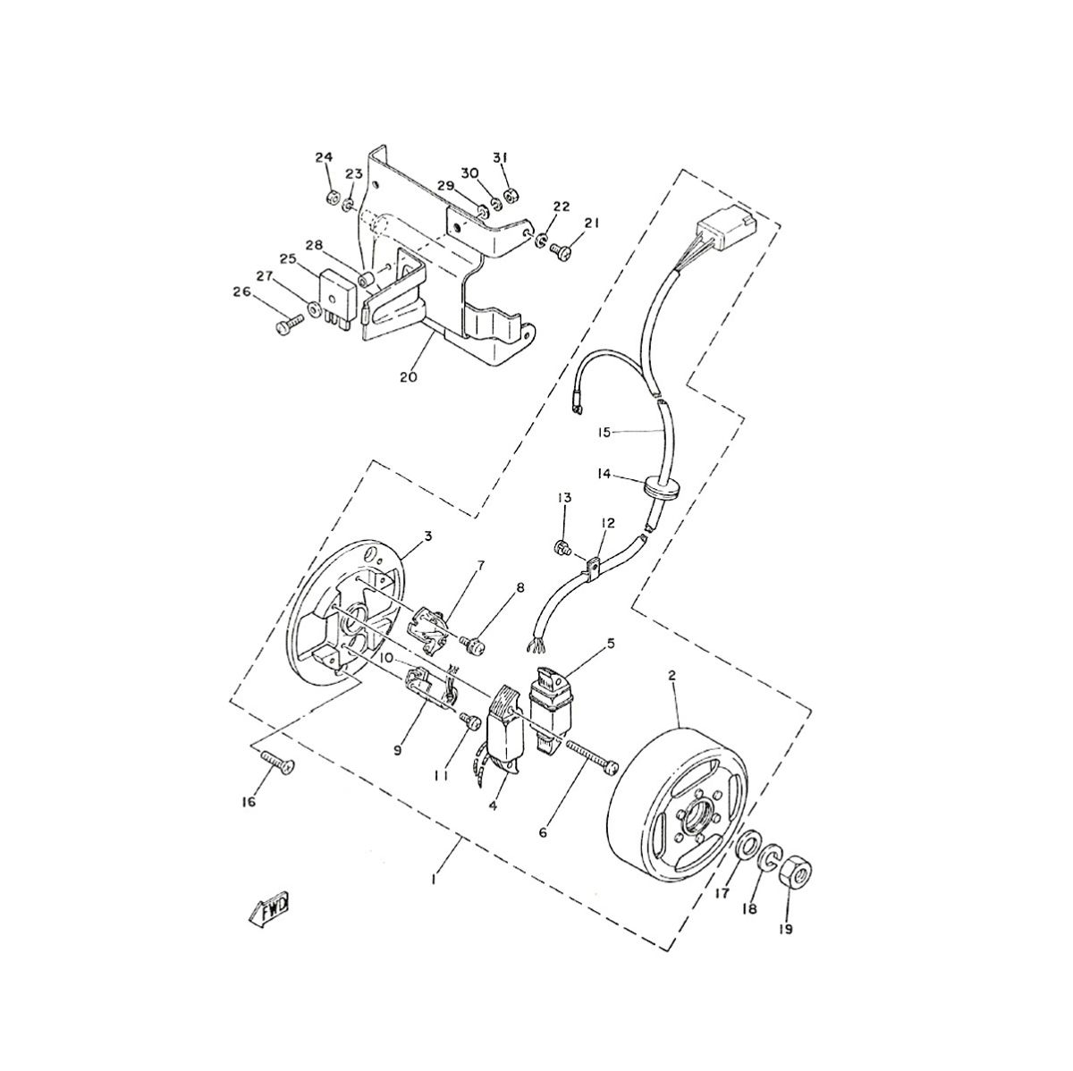 Ontsteking Yamaha FS1