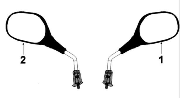 Spiegels Peugeot Tweet 125 V E3 2013-2017