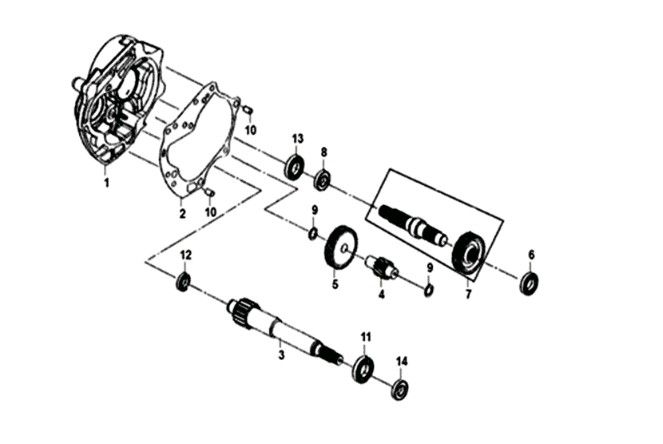 Aandrijfassen Sym Crox 50 E4