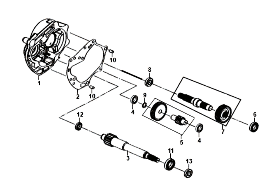 Sym Fiddle II Euro4 (WH-006) Weiße Antriebswellen