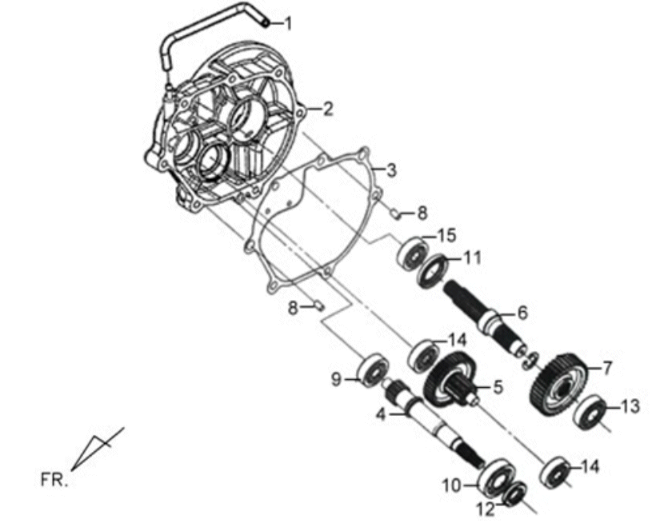 Sym X'PRO 125 Antriebswellen