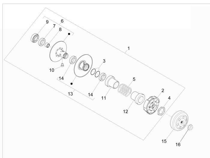 Kupplung Vespa Sprint 2-Takt