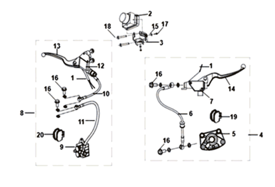 ABS-Bremssystem Sym Symphony ST 200I