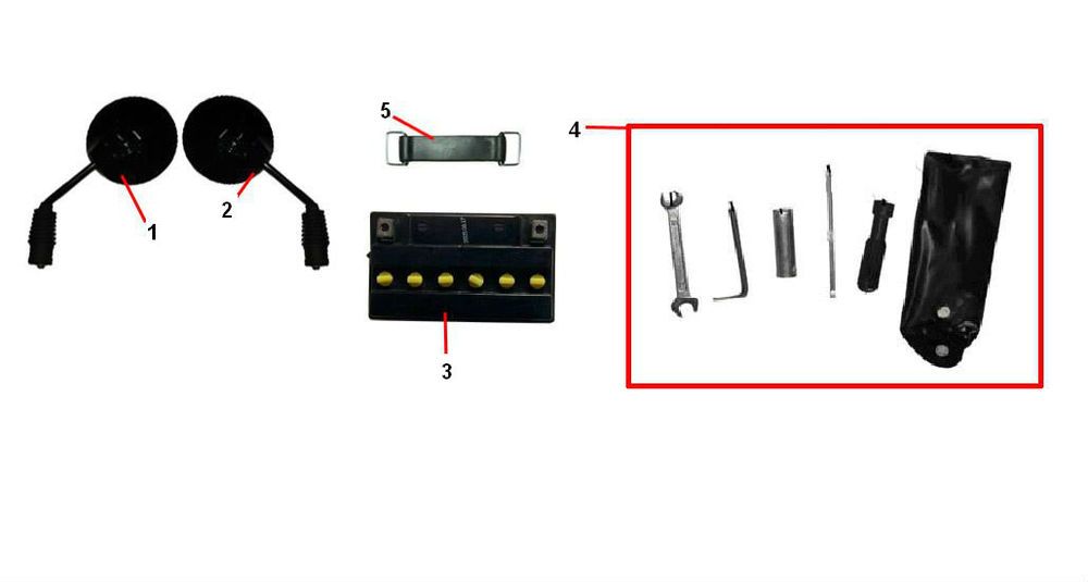 Batterie - Spiegel Edwards Tomorrow VX50S 4-Takt