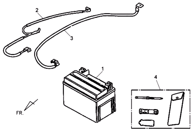 Batterie Sym Jet 4 (R086) rot