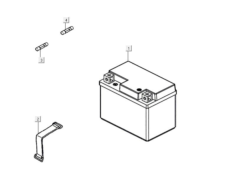 Batterie AGILITY 16+ 4T 200i Mattes Metallic-Silber