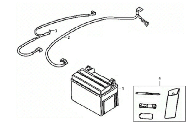 Sym X'PRO 125 Akku-/Werkzeugset