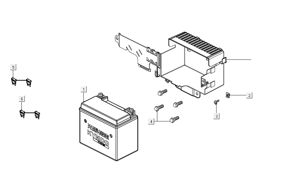 Accu Kymco Like aus 2018