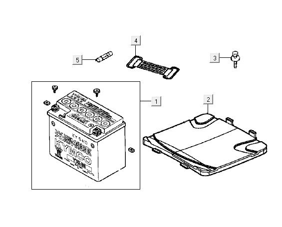 Batterie Kymco Vitality 2t Wechselstrom Sportstream