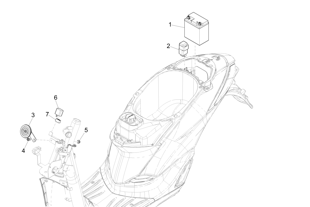 Batterie Piaggio Liberty 50 4-Takt (IGET Euro 4)