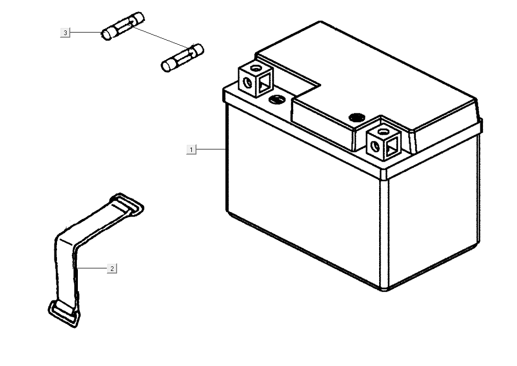 Batterie Kymco Super8 Street 50i E4 Matt Grau