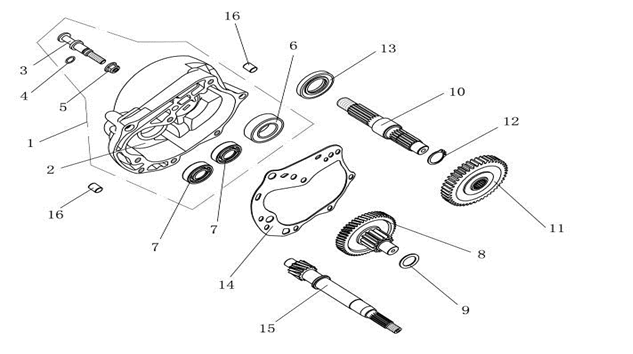 Hinterachse AGM Ape50 weiß