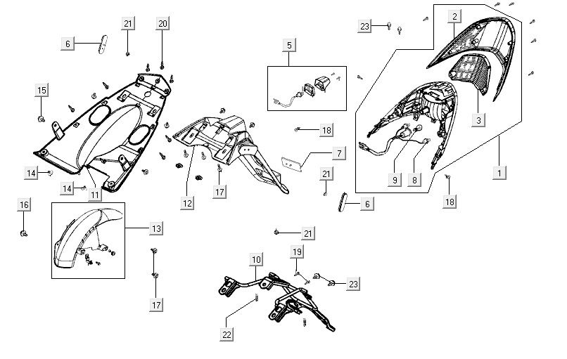 Rücklicht AGILITY CITY 16 4T 150