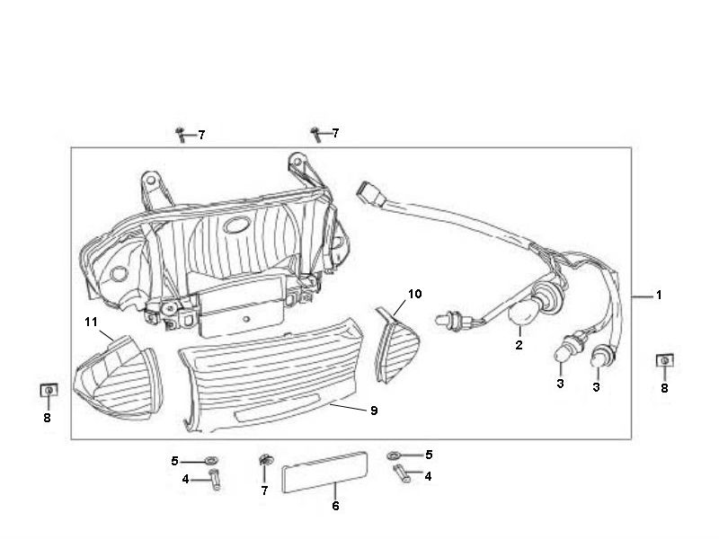Rücklicht Baotian Speedy 4-Takt