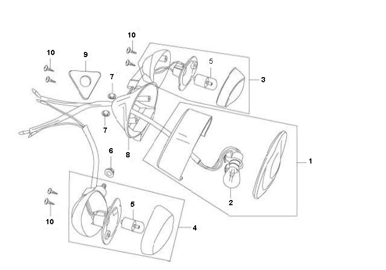 Rücklicht Rover Fun 4-Takt