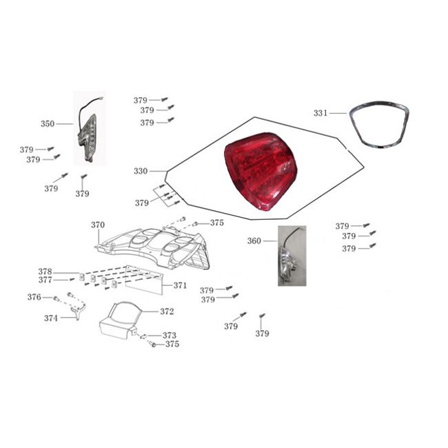 Rücklicht/Kotflügel Agm Veterano