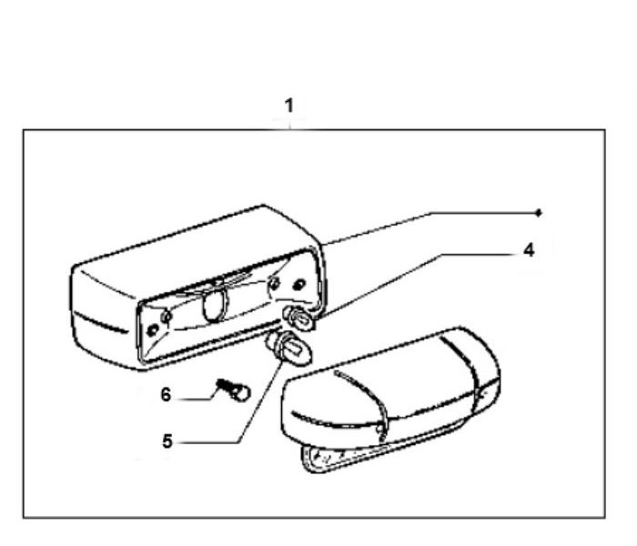 Rücklicht Vespa Ciao 2-Takt
